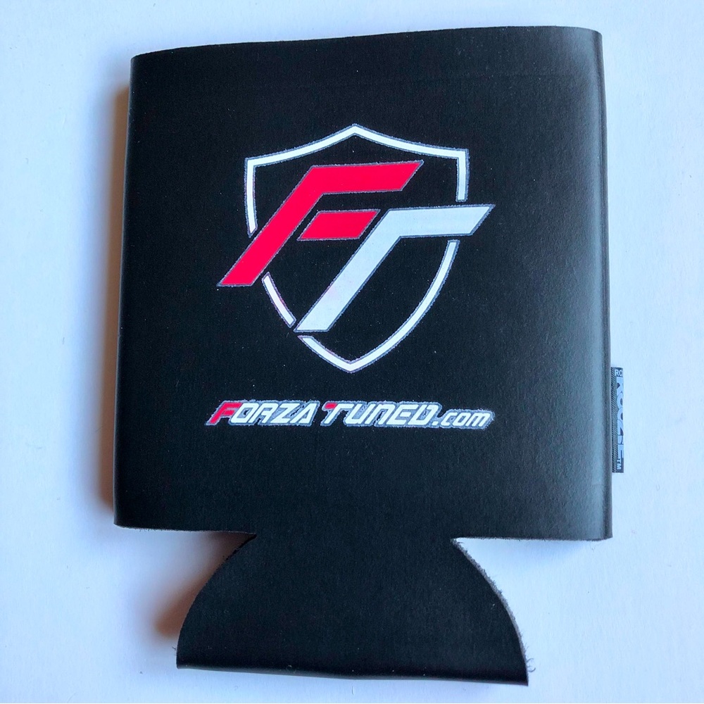 NEW Beer Koozie Foam Holder FORZA TUNED Automotive Customization Black